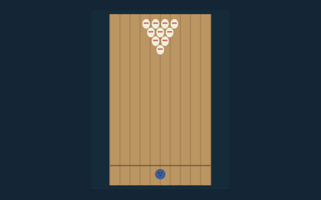 Bowling playing interface