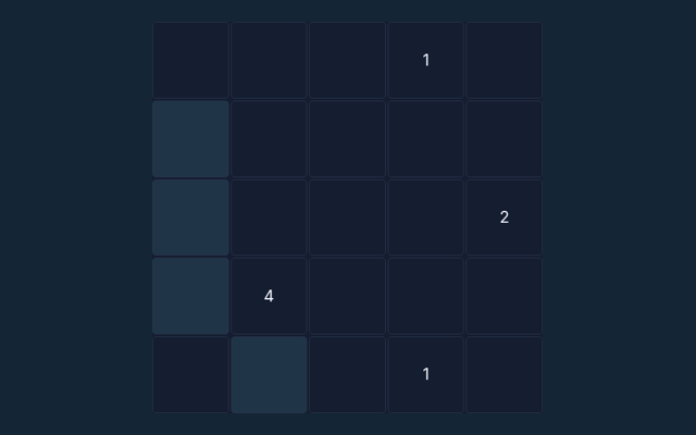 Nurikabe playing interface